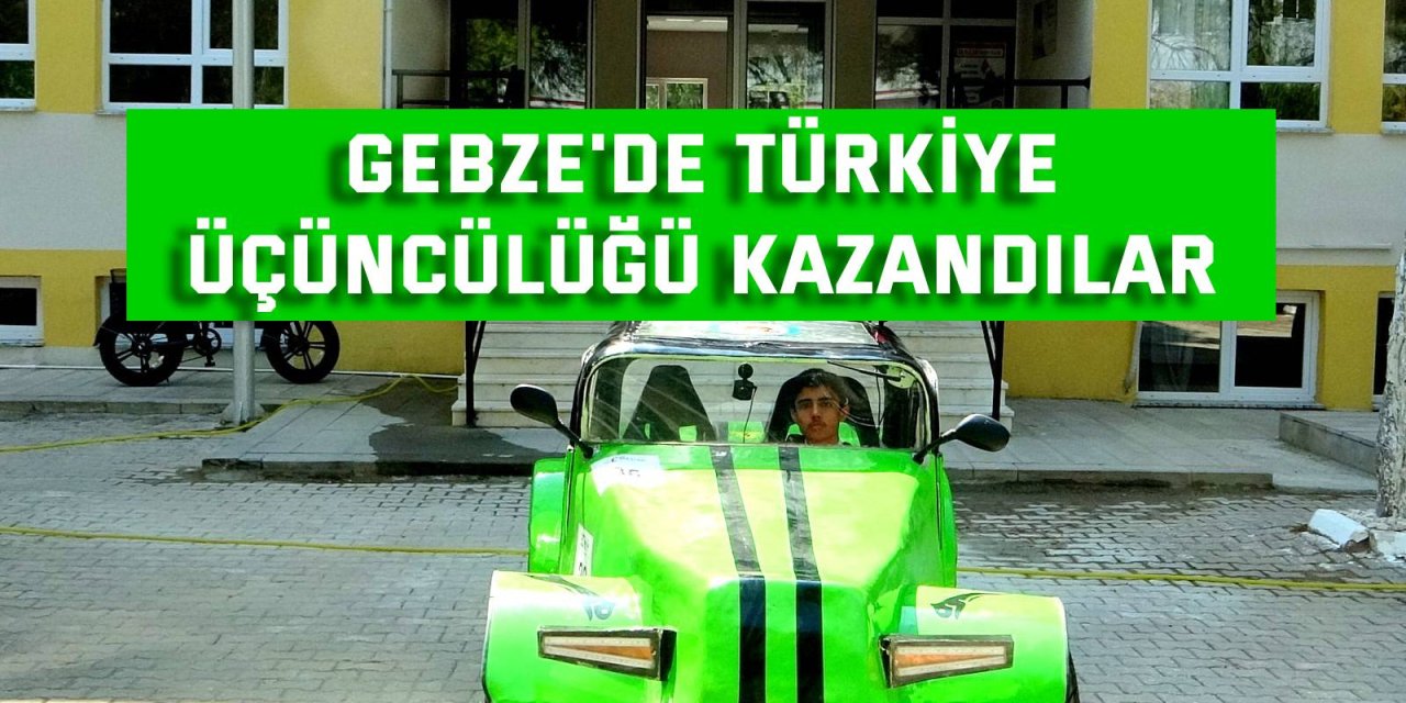 Gebze'de Türkiye üçüncülüğü kazandılar