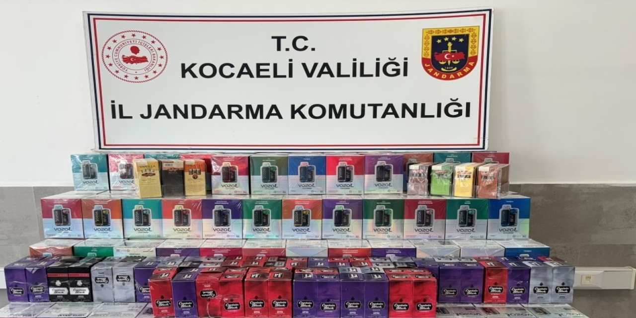 Kocaeli Jandarma, 2 milyon 100 bin tl'lik elektronik sigara ele geçirdi!