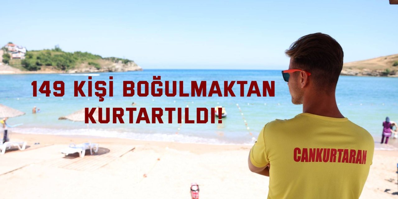 149 kişi boğulmaktan kurtartıldı!