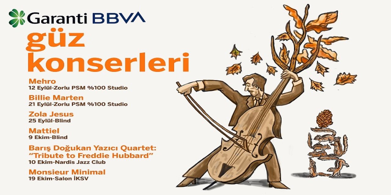 Garanti BBVA Güz Konserleri Eylül'de başlıyor