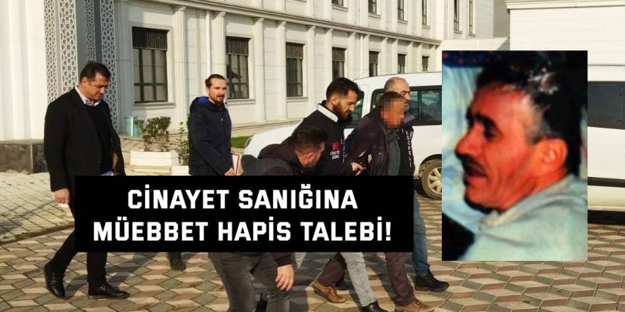 Cinayet sanığına  müebbet hapis talebi!