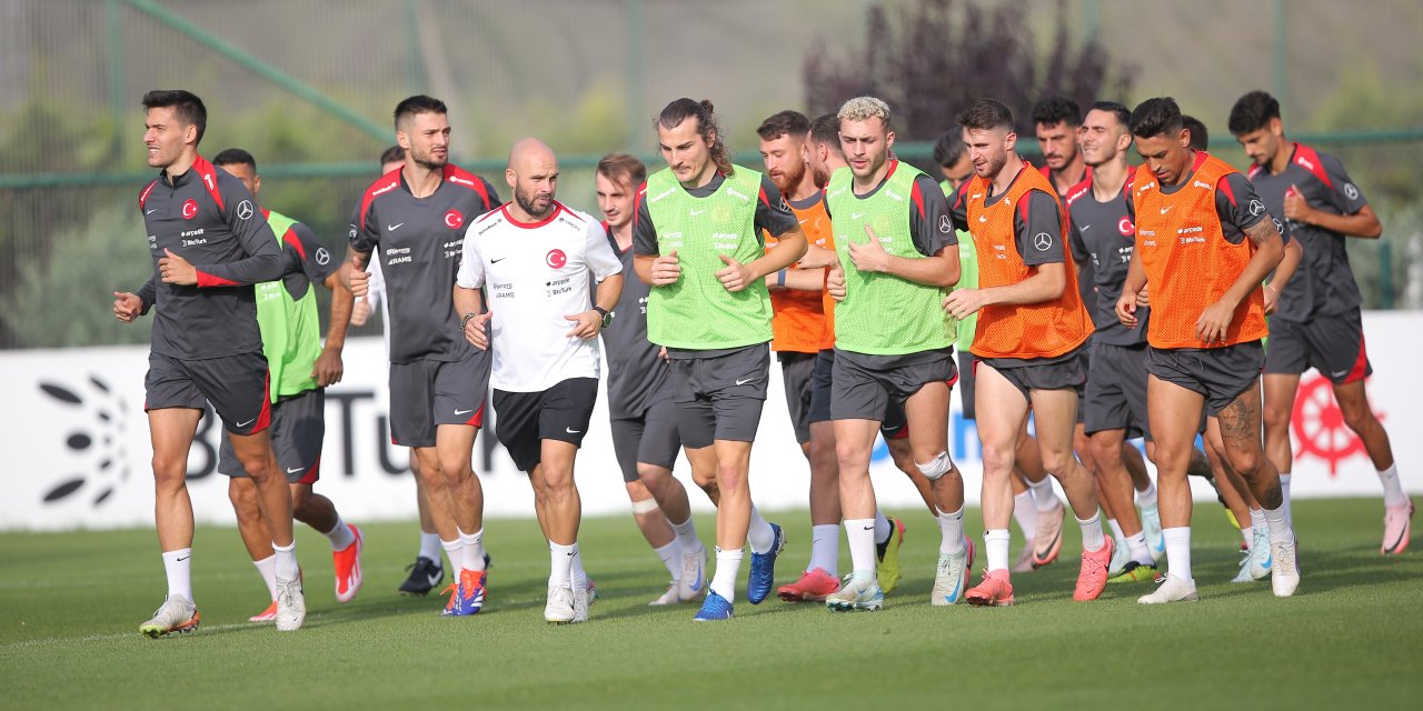 A Milli Takım, Galler maçı hazırlıklarını sürdürdü