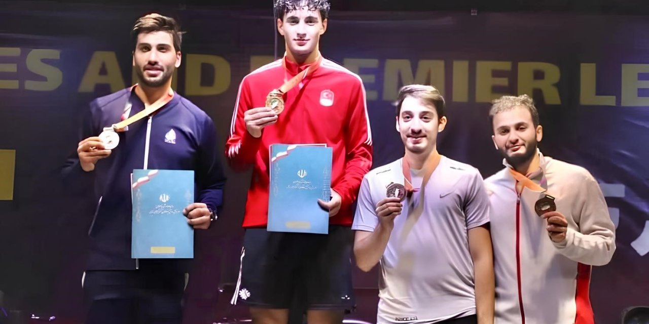 Eskrimci Furkan Yaman, İran’da şampiyon oldu
