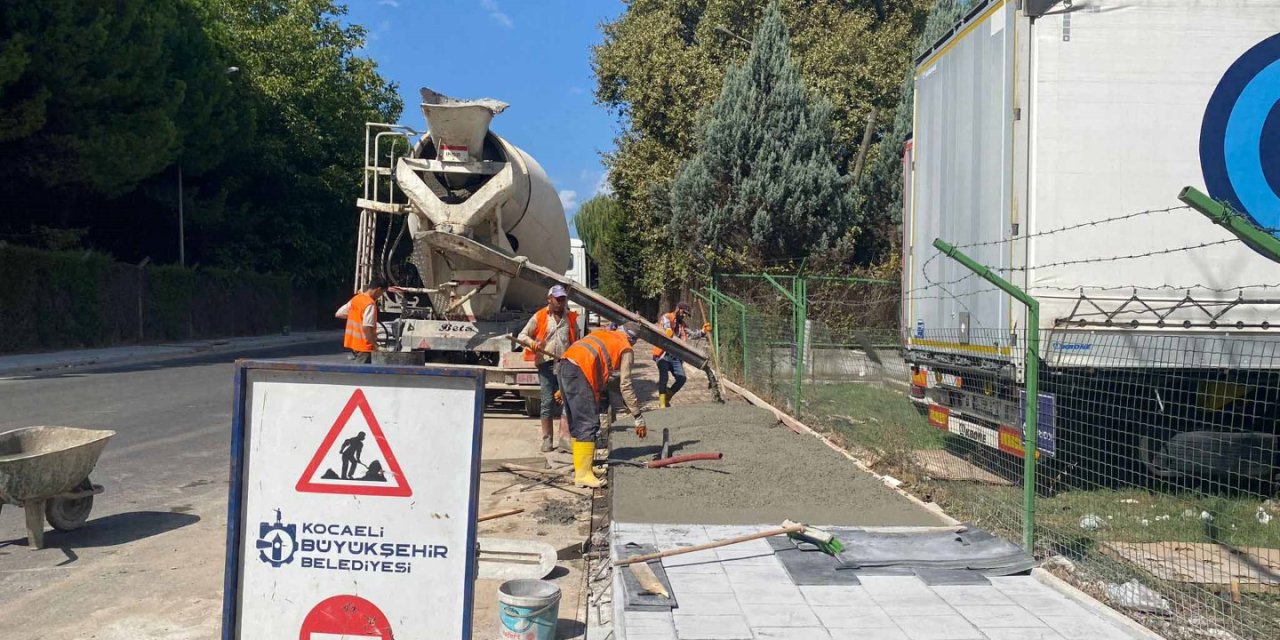 Alikahya Sanayici Caddesi’ne yeni üstyapı