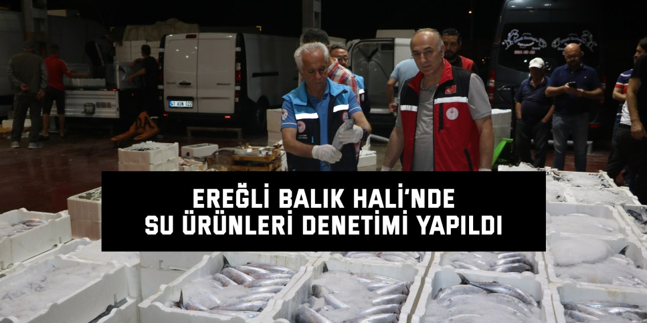 Ereğli balık hali’nde su ürünleri denetimi yapıldı