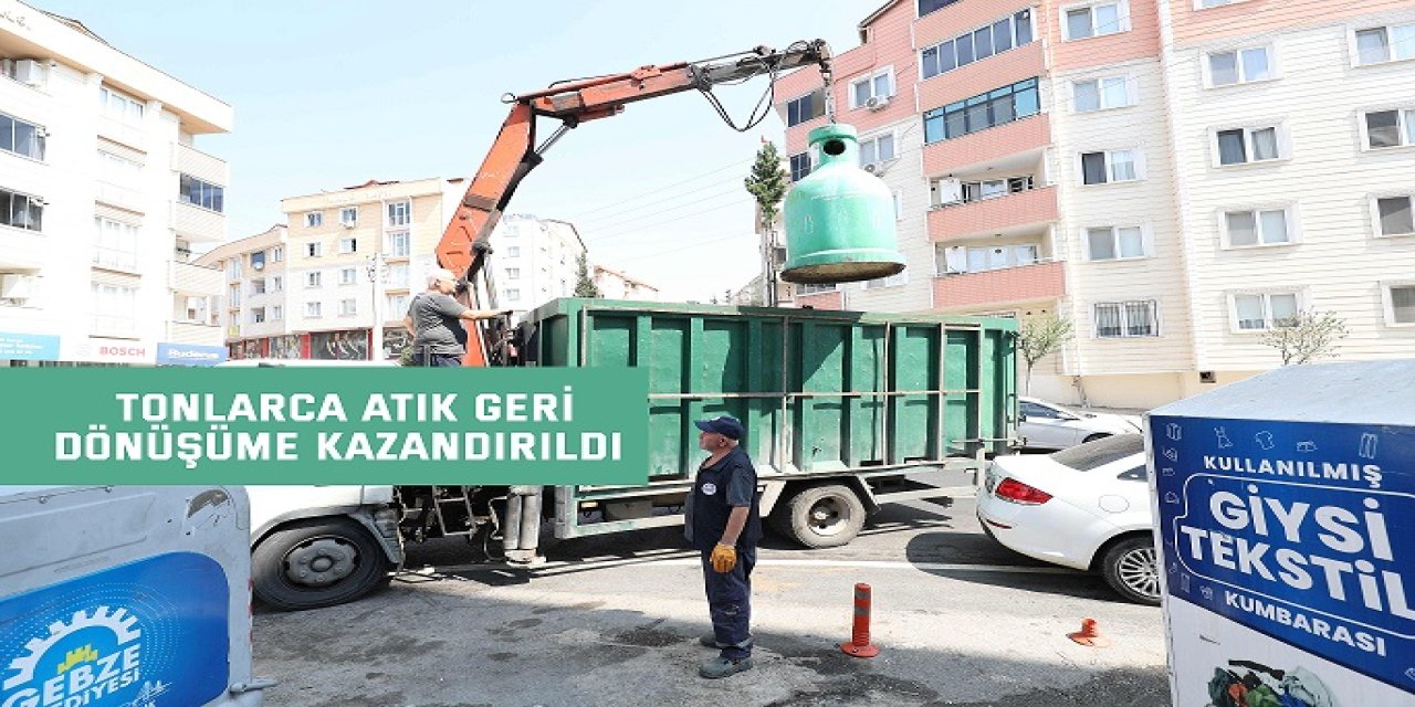 Tonlarca atık geri dönüşüme kazandırıldı