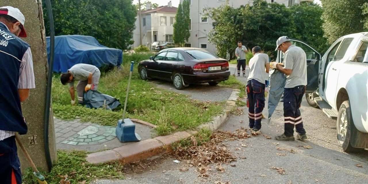 Belediyeden temizlik çalışması