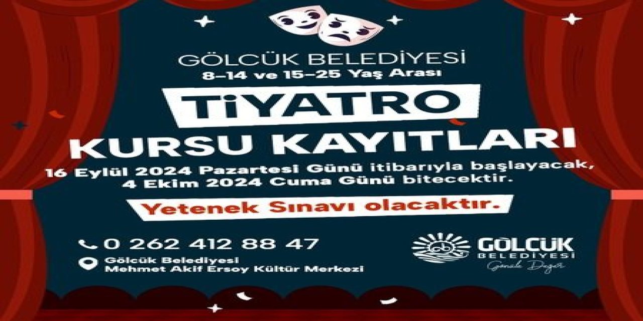 Tiyatro Kursu’nda yeni dönem kayıtları