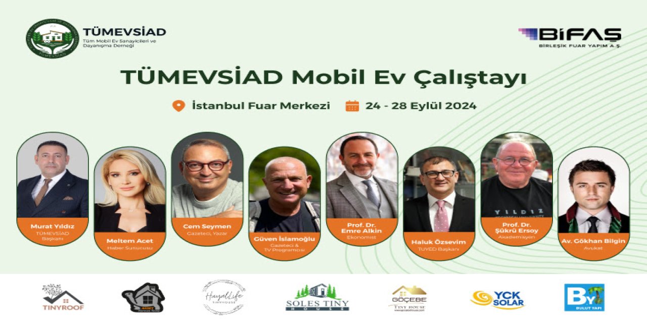 TÜMEVSİAD mobil ev çalıştayı için geri sayım başladı