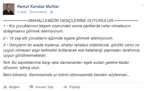 Ferman Muhtarımızındır!