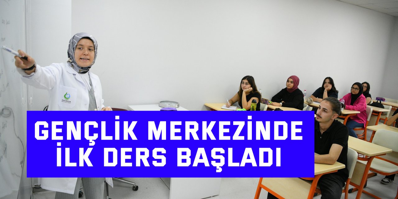 Gençlik merkezinde ilk ders başladı