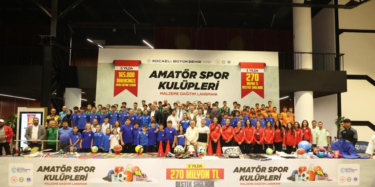 Amatör spor kulübüne 270 milyon TL destek