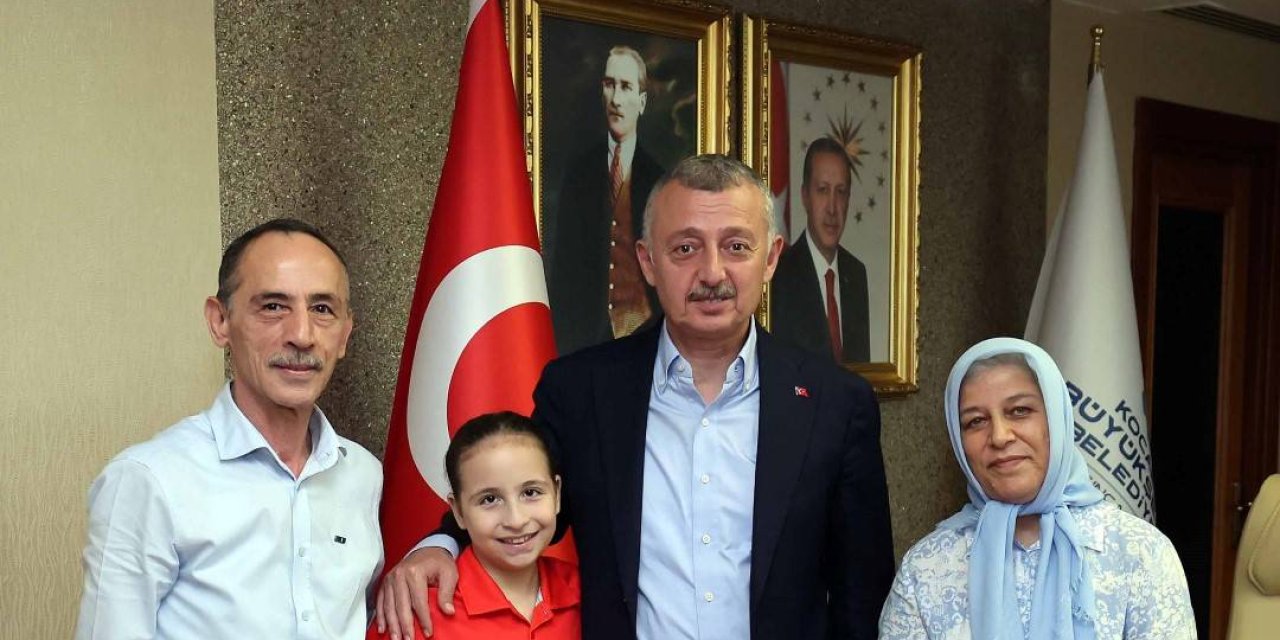 Büyükakın genç şampiyonla buluştu