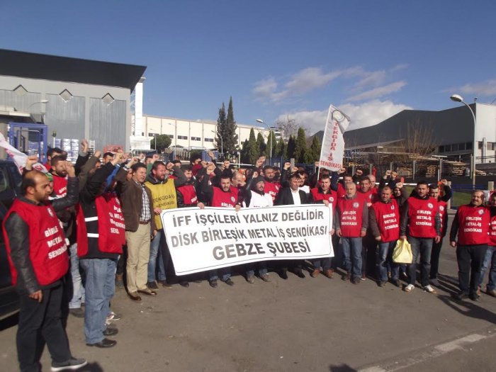 IFF işçisine destek