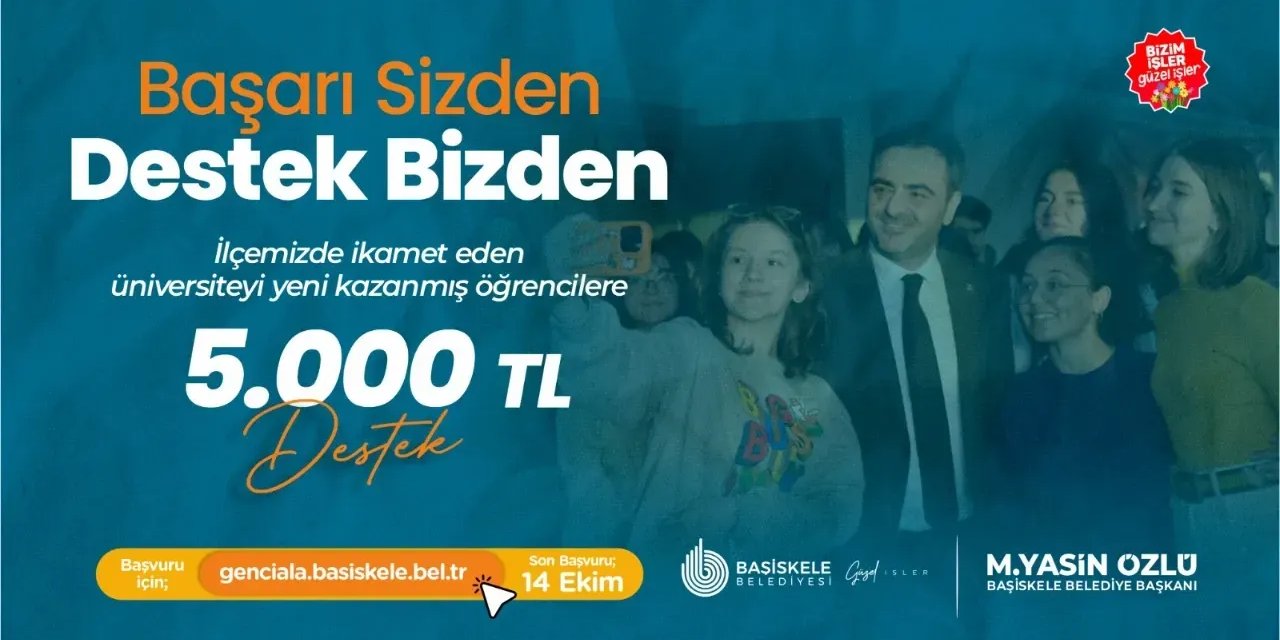 Başiskele'de üniversitelilere eğitim desteği