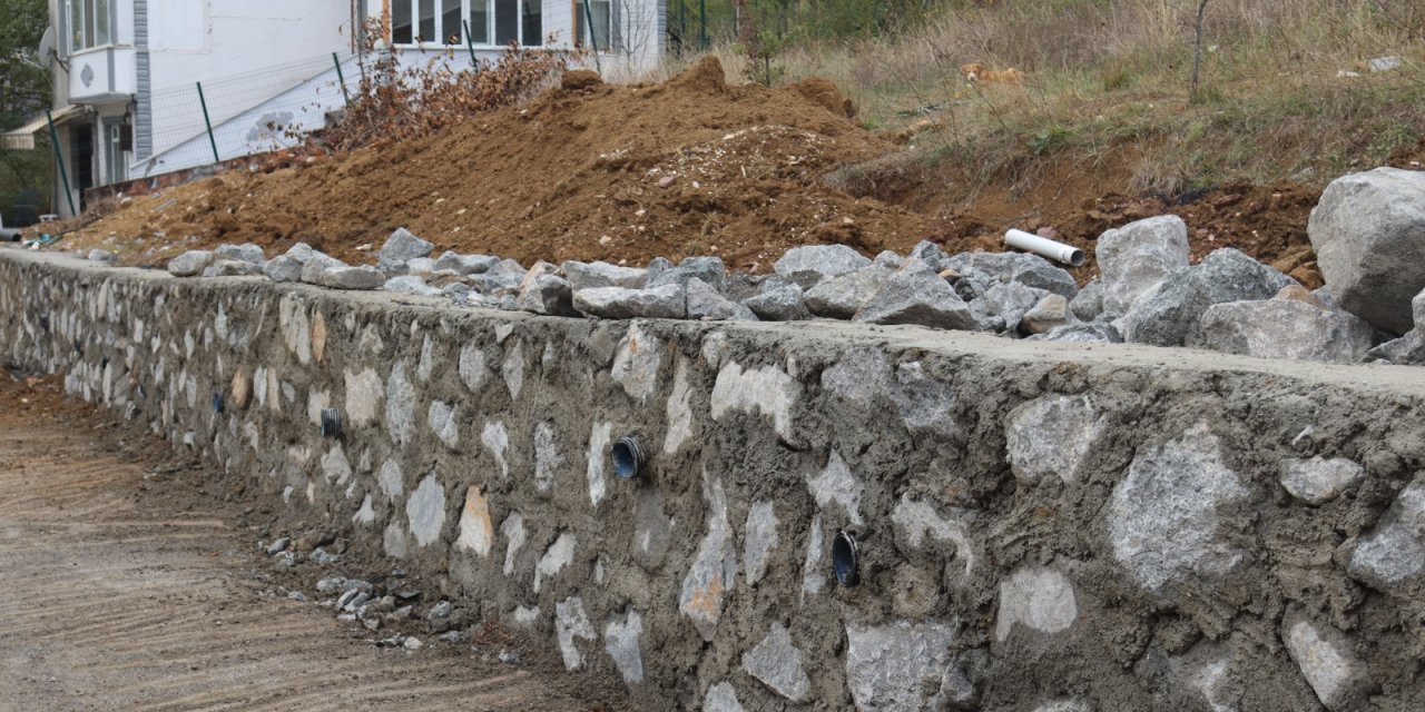 İstinat duvarı bölgedeki mağduriyeti giderdi