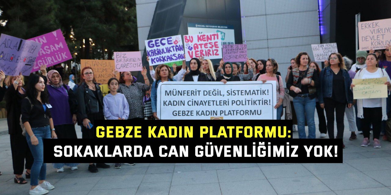 GEBZE KADIN PLATFORMU: Sokaklarda can güvenliğimiz yok!