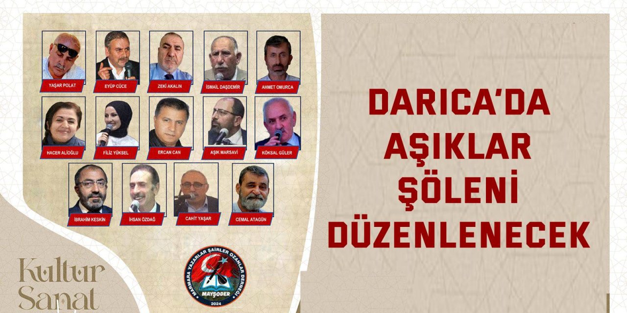 Darıca’da Aşıklar Şöleni düzenlenecek