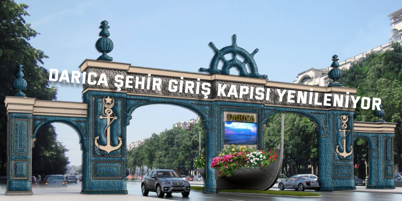 Darıca şehir giriş kapısı yenileniyor