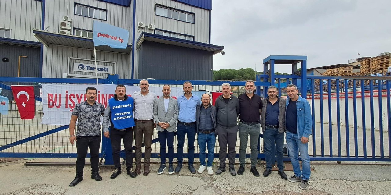 Petrol-İş Sendikası’dan  Tarkett işçilerine destek