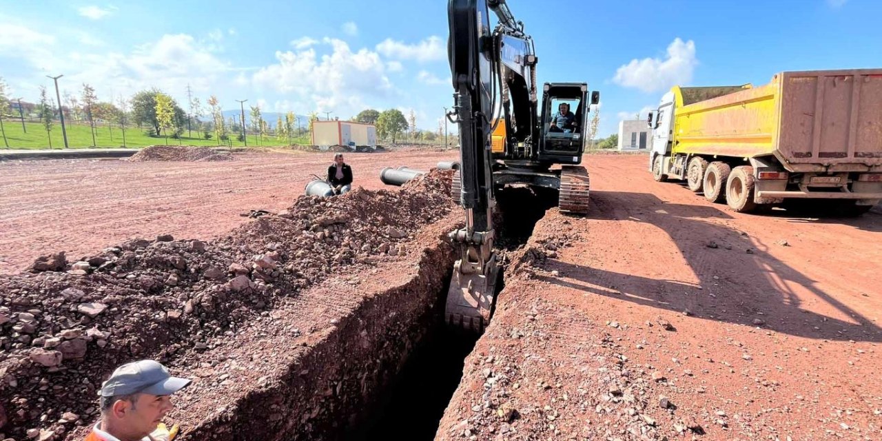 Seymen Millet Bahçesi’nde  otopark çalışması başladı