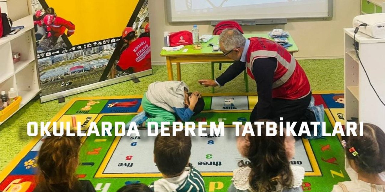 Okullarda deprem tatbikatları