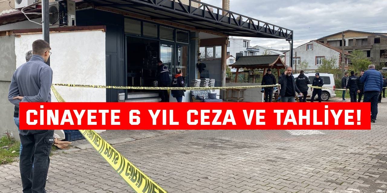 Cinayete 6 yıl ceza ve tahliye!