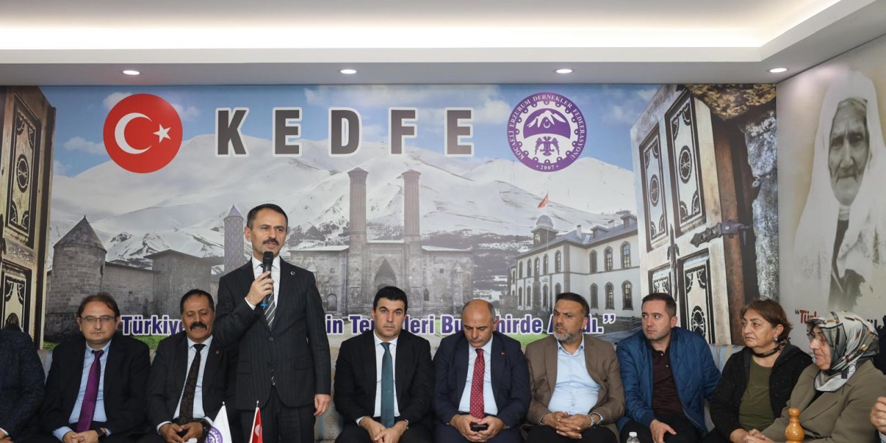 Vali Aktaş’tan Erzurum Dernekler  Federasyonuna İade-i Ziyaret