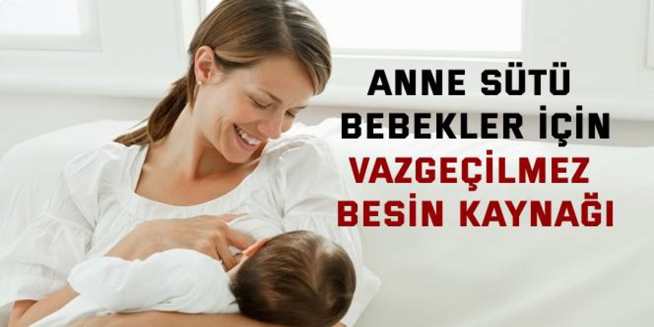 Anne sütü bebekler için  vazgeçilmez besin kaynağı