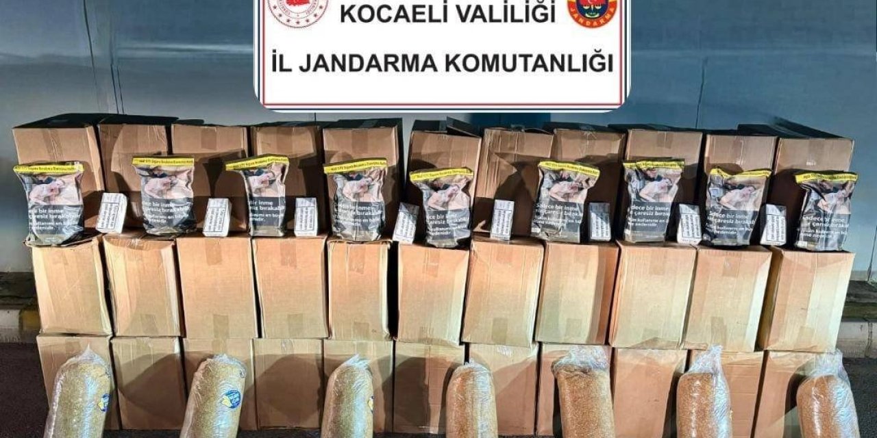 Kocaeli'de 1 milyon TL değerinde kaçak tütün ele geçirildi