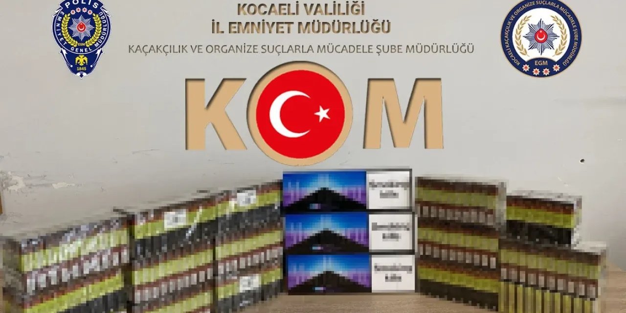 Kocaeli’de kaçak tütün operasyonu