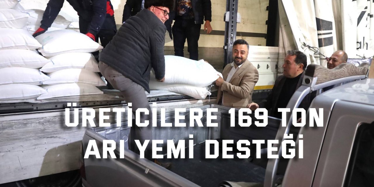 Üreticilere 169 ton  arı yemi desteği