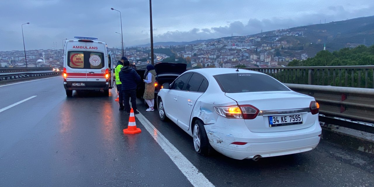 TEM’in Kocaeli geçişinde zincirleme kaza: 5 yaralı