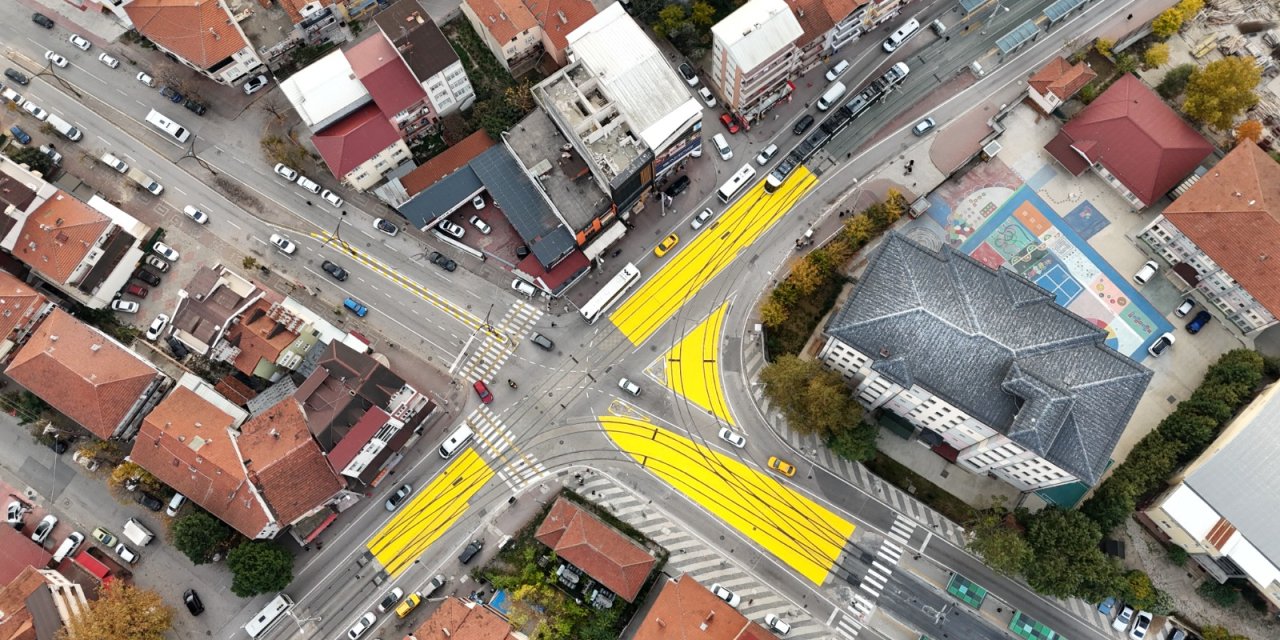 Tramvay hattında yaya güvenliği çalışması