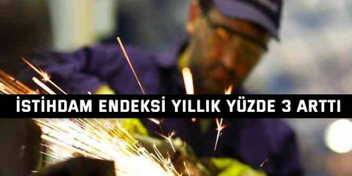 İstihdam endeksi yıllık yüzde 3 arttı