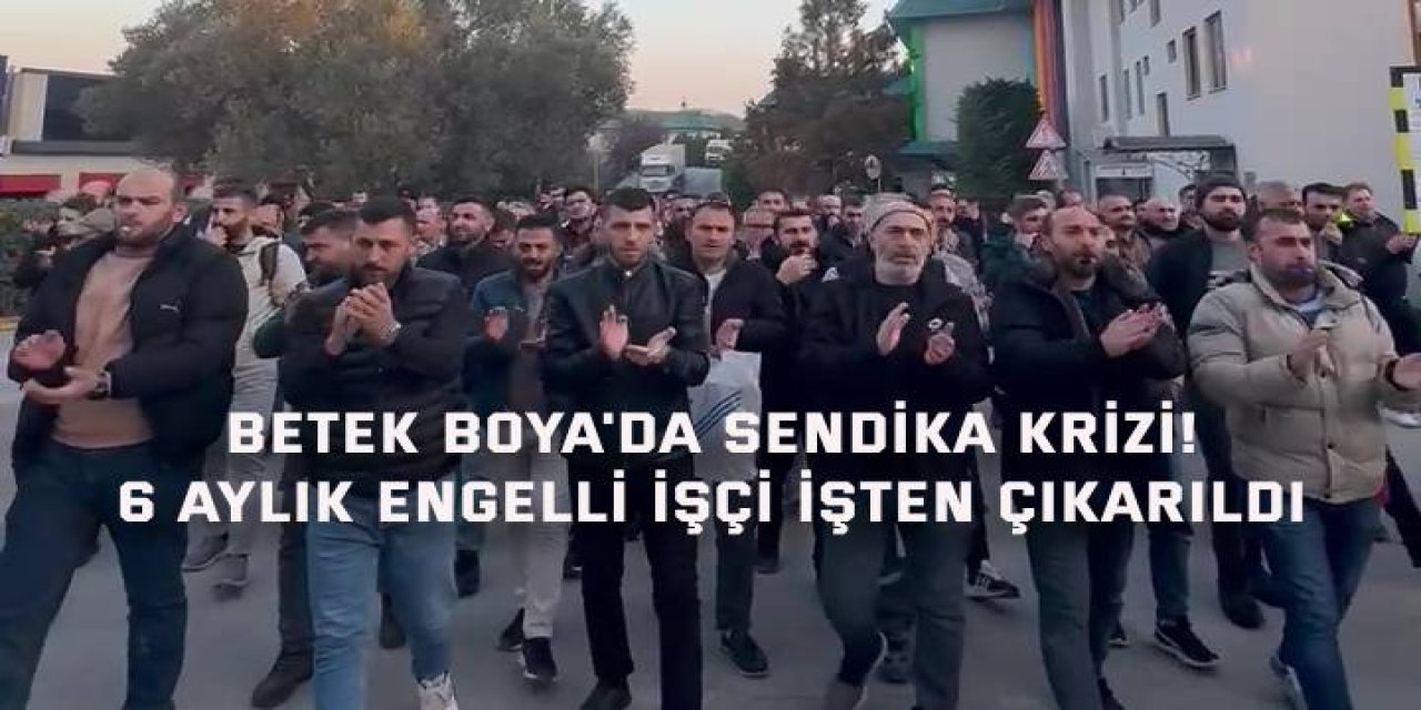 Betek Boya'da Sendika Krizi! 6 Aylık Engelli İşçi İşten Çıkarıldı