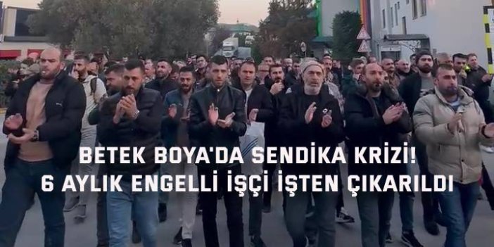 Betek Boya'da Sendika Krizi! 6 Aylık Engelli İşçi İşten Çıkarıldı