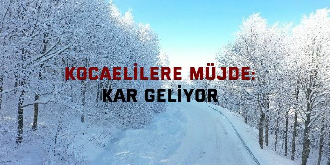 Kocaelilere Müjde: Kar Geliyor