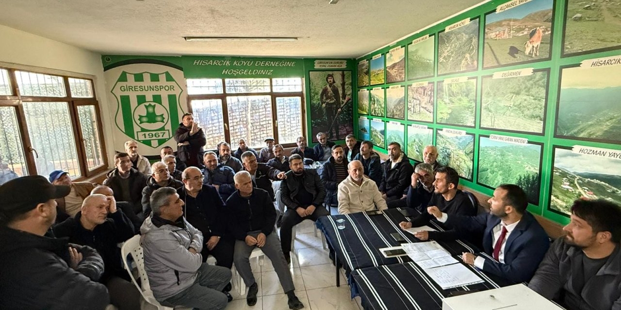 Giresun Yağlıdere Hisarcık Köyü  Derneği’nde Genel Kurul Yaptı