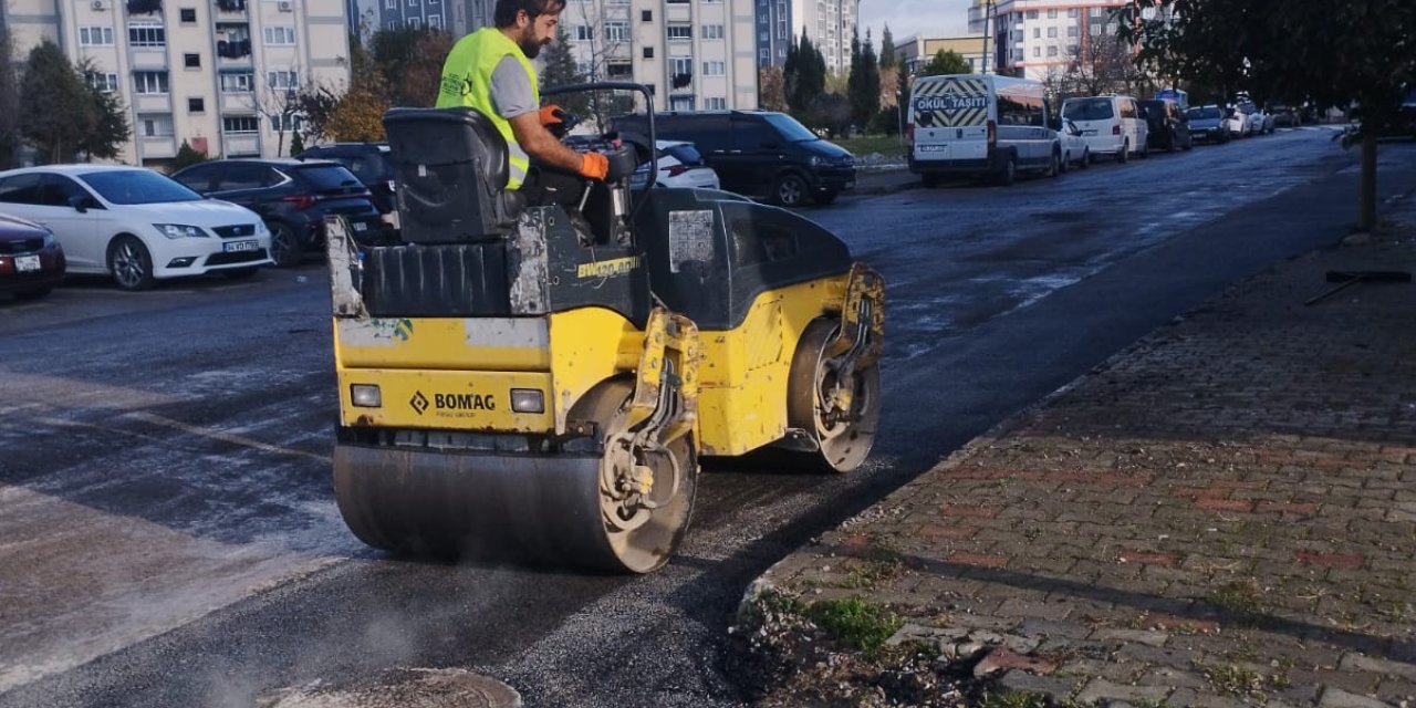 Çayırova’da bozulan yolları onarılıyor