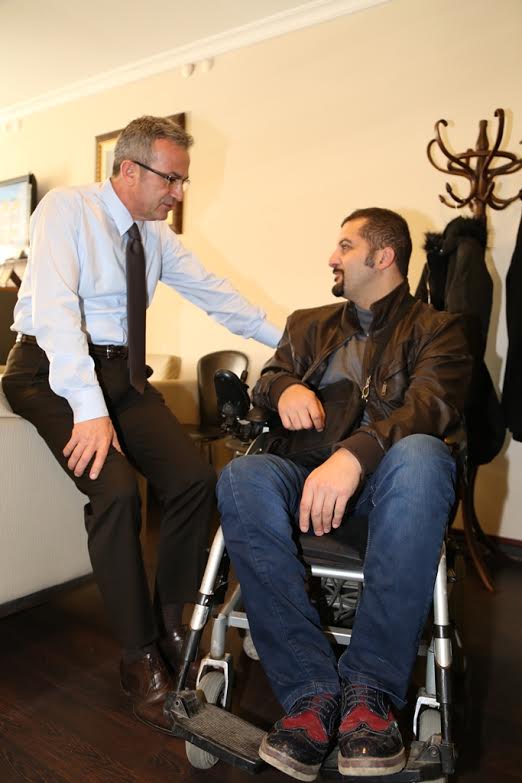 Engelli vatandaştan teşekkür ziyareti