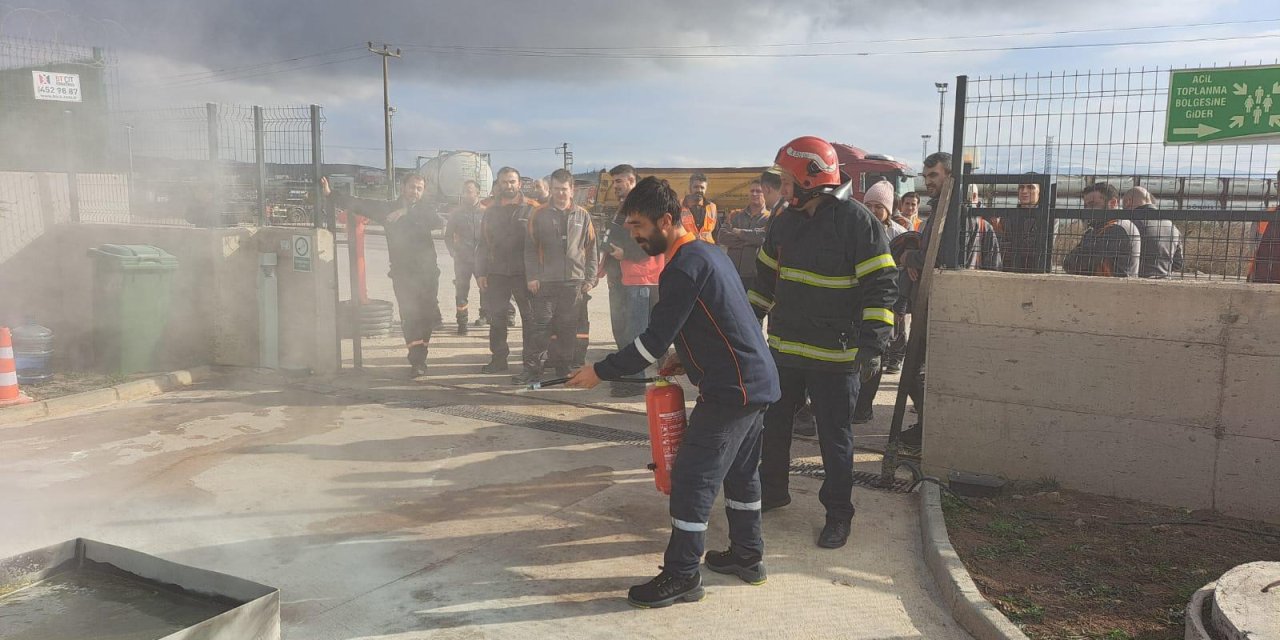 Büyükşehir İtfaiyesi’nde eğitimler tam gaz