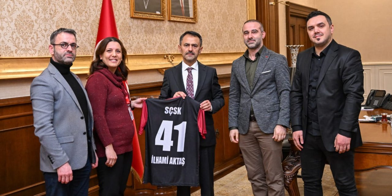 Vali Aktaş, Sağlık Çalışanları Spor Kulübünü Konuk Etti