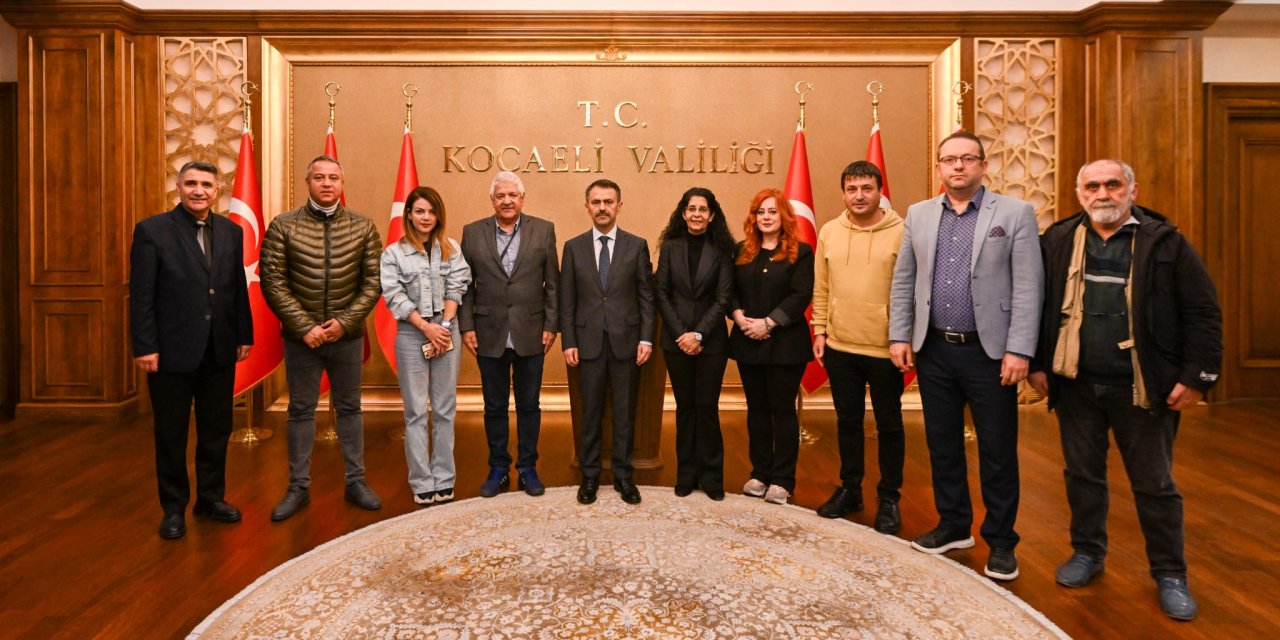 Kocaeli Gazeteciler Cemiyetinden Vali Aktaş'a Ziyaret