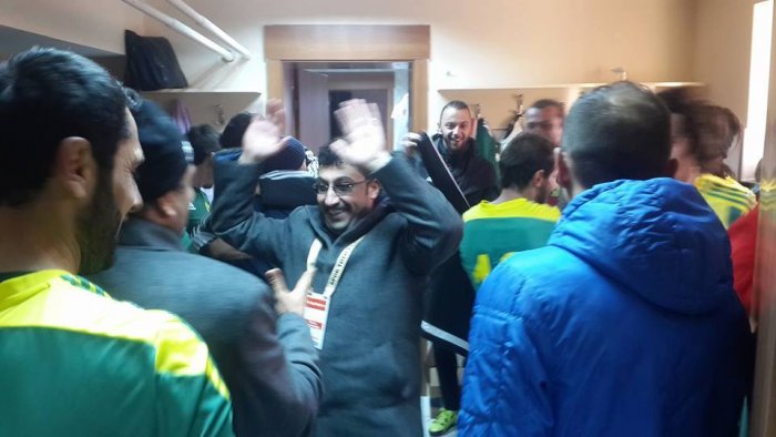 Galibiyet başkana armağan