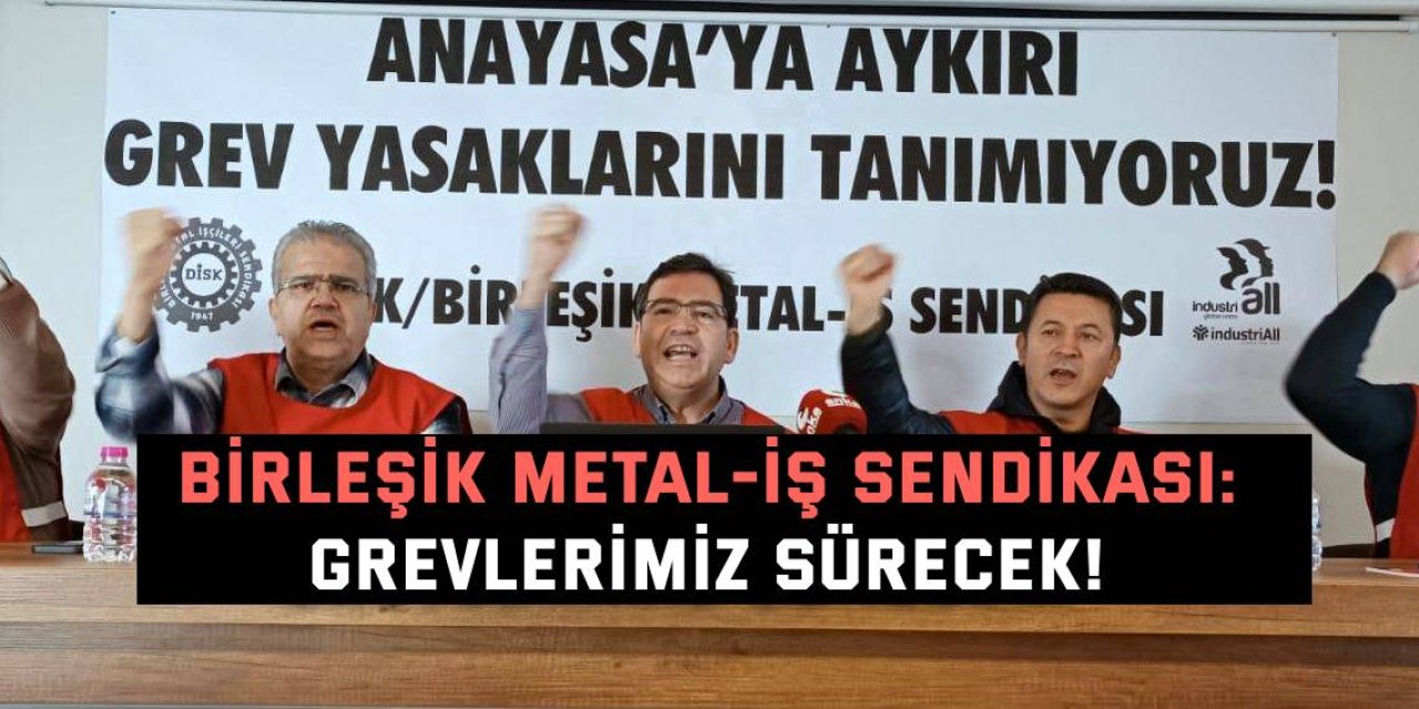 Birleşik Metal-İş Sendikası: Grevlerimiz sürecek!