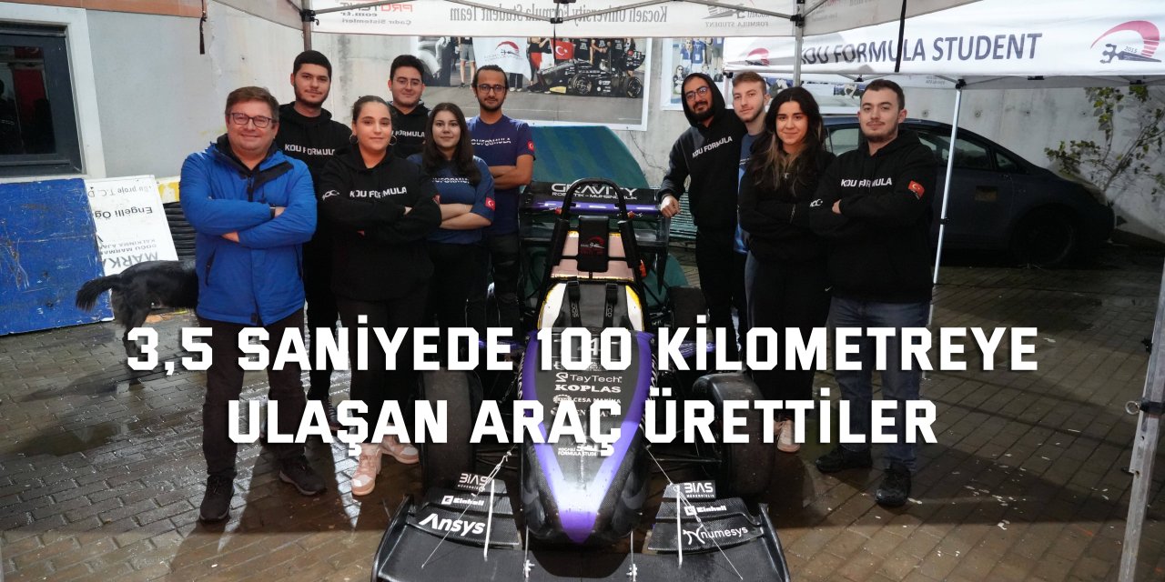 3,5 saniyede 100 kilometreye ulaşan araç ürettiler