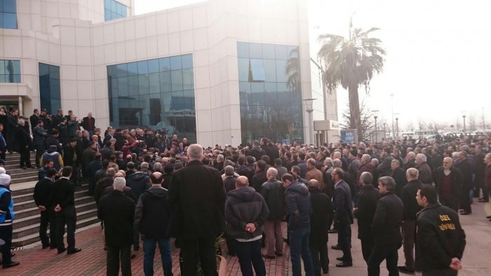 Otobüsçüler eylem yaptı!