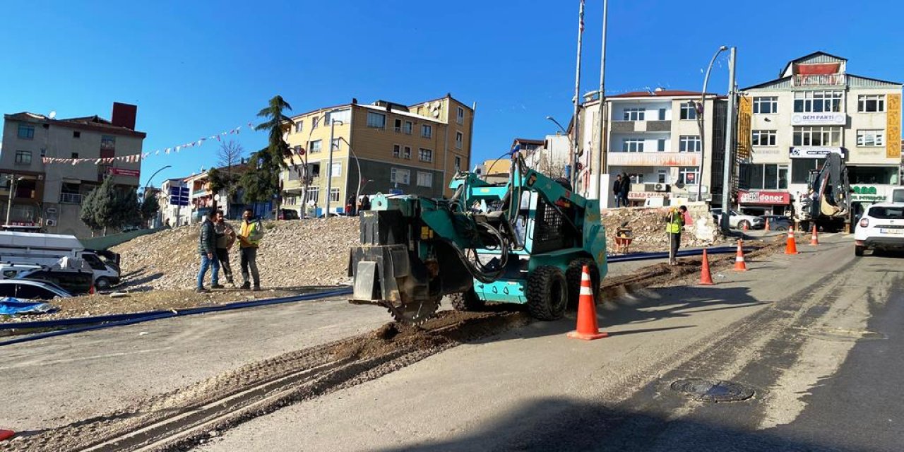 Dilovası'nda altyapı çalışmaları
