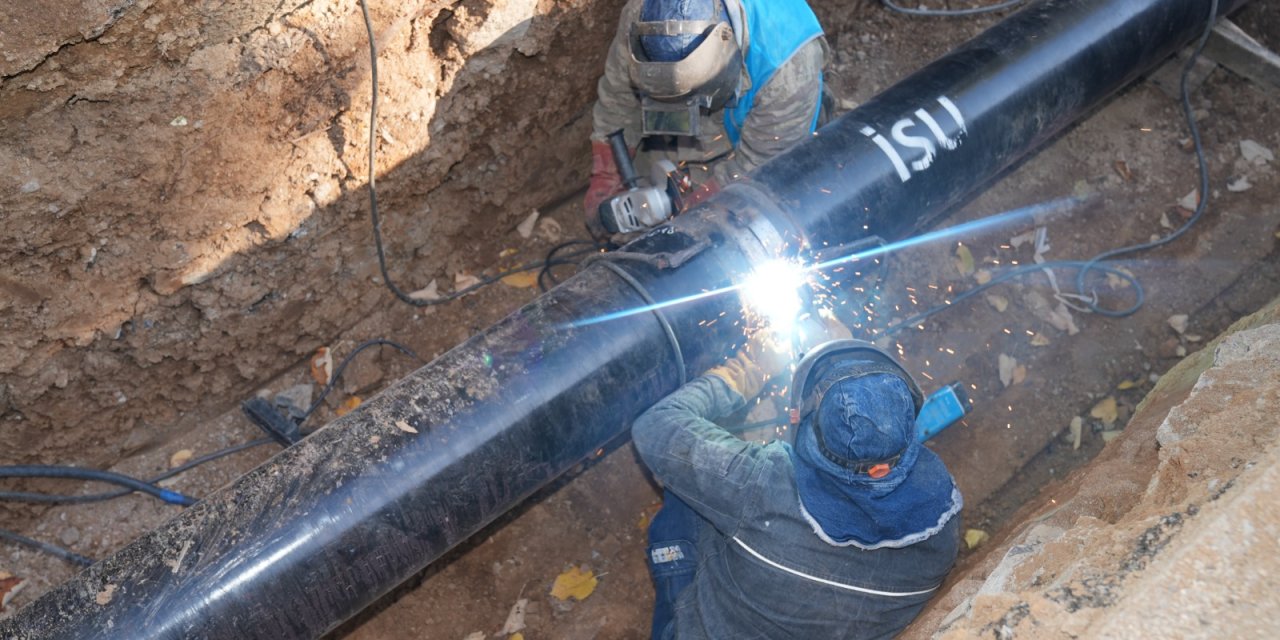 Geri kazanım suyu hattı çalışmaları